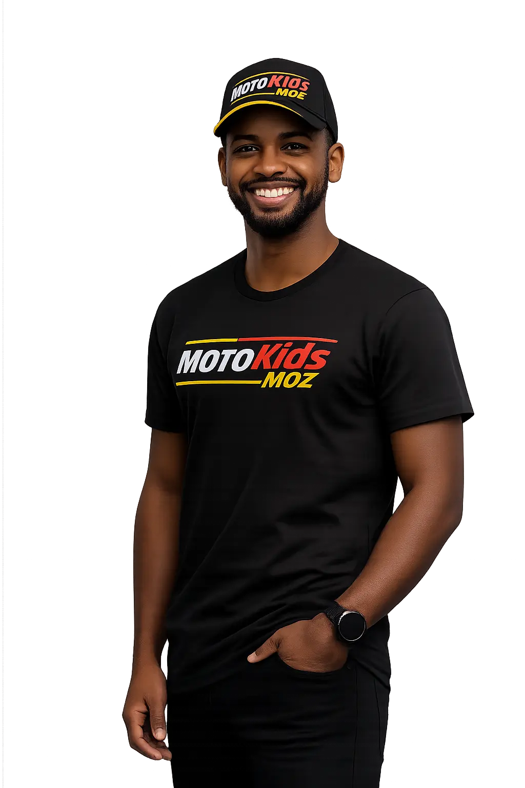 Instrutor de treinamento da MotoKids Moz