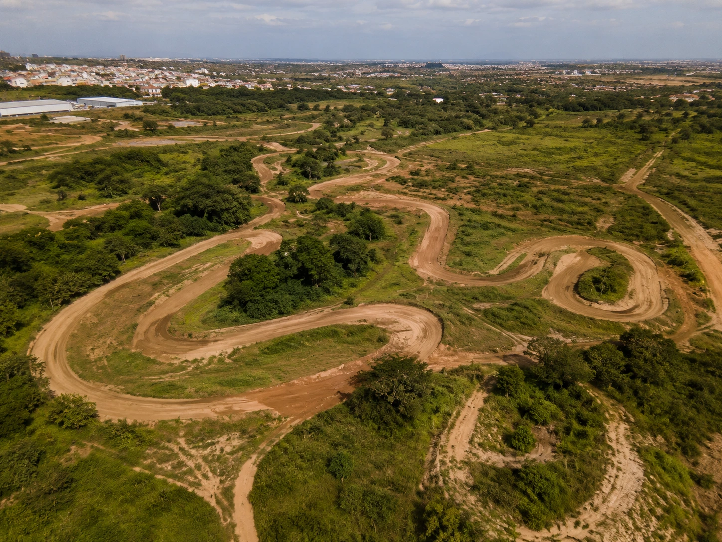 Pista de treinamento de motocross na Matola